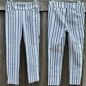 Striped Black and White Pants